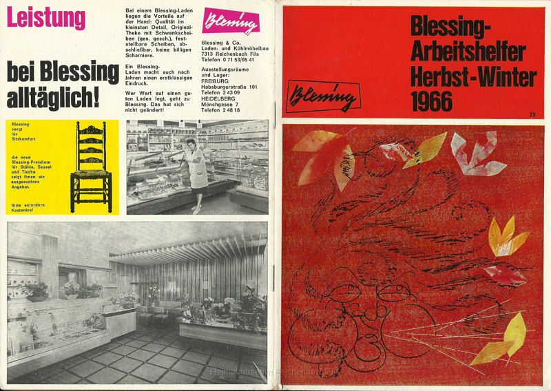 blessing5.jpg - Der Blessing Arbeitshelfer (Preisliste) Nummer 75 "Herbst/Winter 1966" (Vorder- und Rückseite).