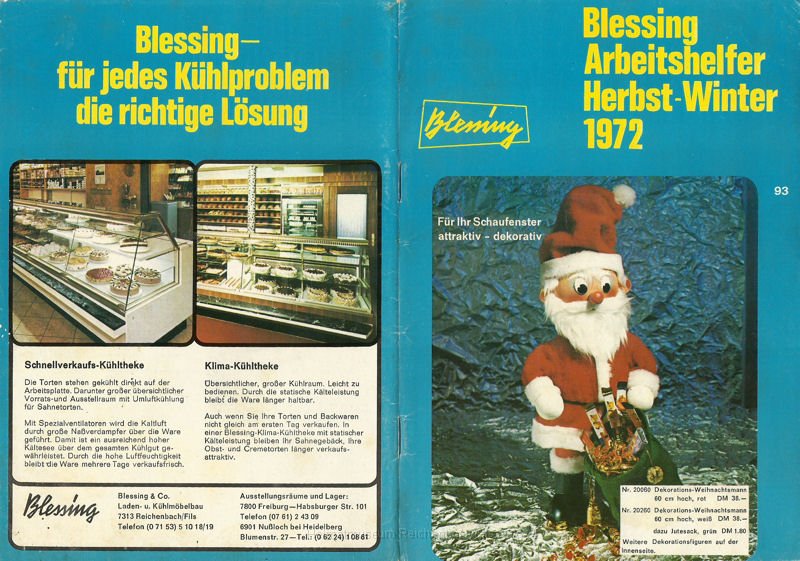 blessing7.jpg - Der Blessing Arbeitshelfer (Preisliste) Nummer 93 "Herbst/Winter 1972" (Vorder- und Rückseite).